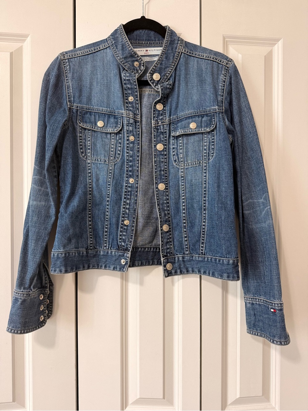 Vintage Tommy Hilfiger Blue Denim Jacket Size S